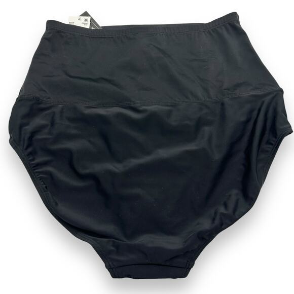 NEW Island Escapes Black & White Polka Dot Tankini Set swimsuit 16 High Waist - Picture 10 of 11